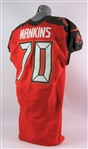 2015 (November 8) Logan Mankins Tampa Bay Buccaneers Game Worn Salute to Service Home Jersey (MEARS A10 & PSA/DNA)