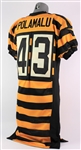 2014 Troy Polamalu Pittsburgh Steelers Throwback Jersey (MEARS A5) Last Season