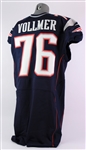 2012 Sebastian Vollmer New England Patriots Game Worn Home Jersey (MEARS A9/Team COA)