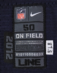 2012 Sebastian Vollmer New England Patriots Game Worn Home Jersey (MEARS A9/Team COA)