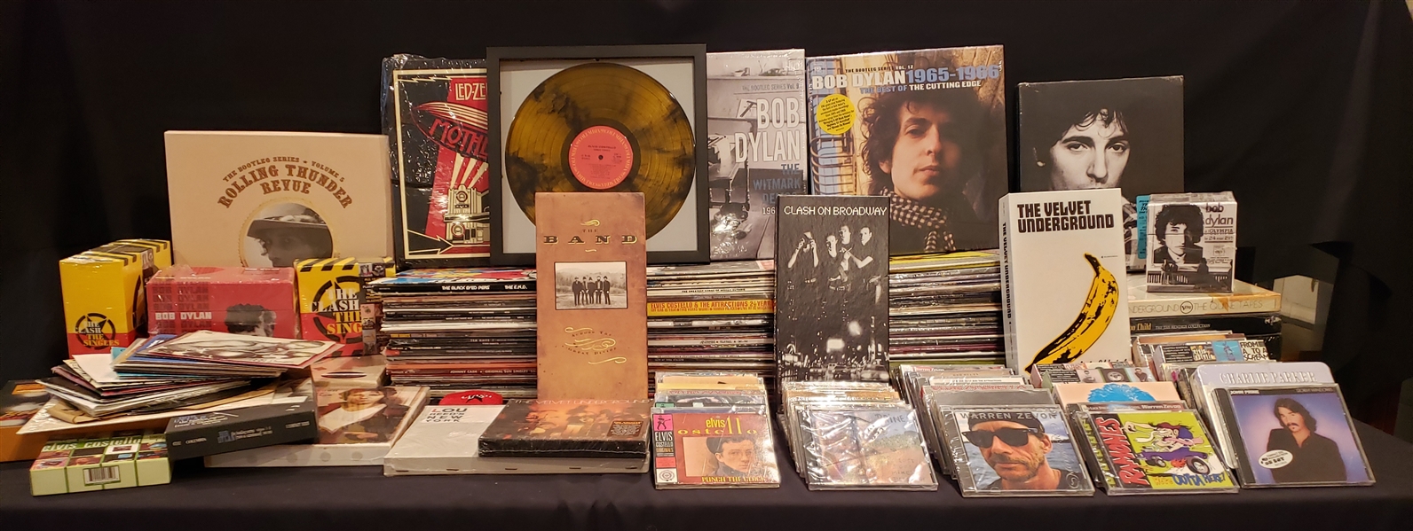 1970s-2000s Vinyl Records, Books, CDs, Posters, & more (Lot of 150+)