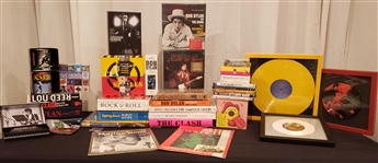 1970s-2000s Vinyl Records, Books, CDs, Posters, & more (Lot of 150+)