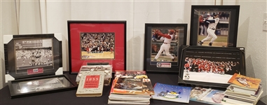 1950s-2000s Baseball, Basketball, Hockey Programs, Media Guides, Photos & more (Lot of 500+)
