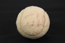 1970s Arthur Ashe Signed Wilson Match Used Tennis Ball (MEARS LOA)