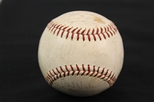1965 Milwaukee Braves Team Signed ONL Giles Baseball w/ 29 Signatures Including Hank Aaron, Eddie Mathews, Joe Torre, Phil Niekro, & More (JSA) 