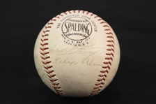 1965 Milwaukee Braves Team Signed ONL Giles Baseball w/ 29 Signatures Including Hank Aaron, Eddie Mathews, Joe Torre, Phil Niekro, & More (JSA) 