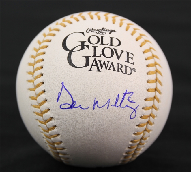 2000s Don Mattingly New York Yankees Signed Rawlings Gold Glove Award Baseball (*JSA*)