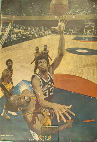 1970 Kareem Abdul-Jabbar Milwaukee Bucks Sports Illustrated Poster 
