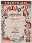 1939 The Wizard of Oz Over the Rainbow Leo Feist Sheet Music 