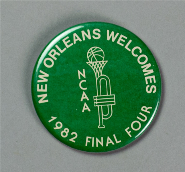 1982 NCAA Final Four New Orleans 3.5" Pinback Button 