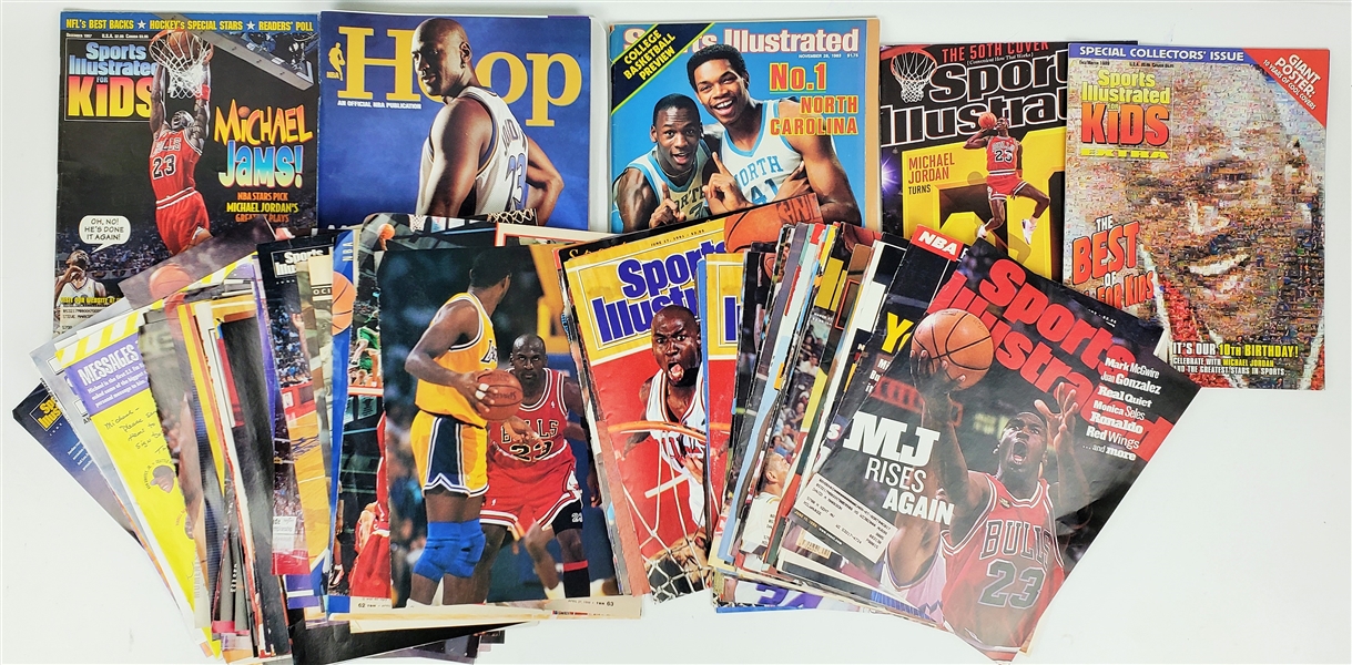 1980s-1990s Michael Jordan Chicago Bulls Sports Illustrated & Sporting News Magazines & more  (Lot of 50+)