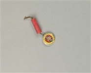 1920s Field Day Admission Greenfield Center NY 1 1/8" Whitehead Hoag Pinback Button w/ Firecracker Charm