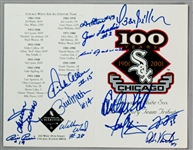 2001 Chicago White Sox Multi Signed All Century Team Program w/ 13 Signatures Including Frank Thomas, Carlton Fisk, Harold Baines, Luis Aparicio, Dick Allen  & More (JSA) 