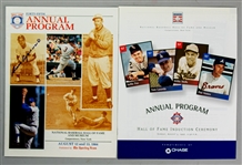 1984-97 Hall of Fame Induction Programs - Lot of 2 w/ 1 Luis Aparicio Signed (JSA)
