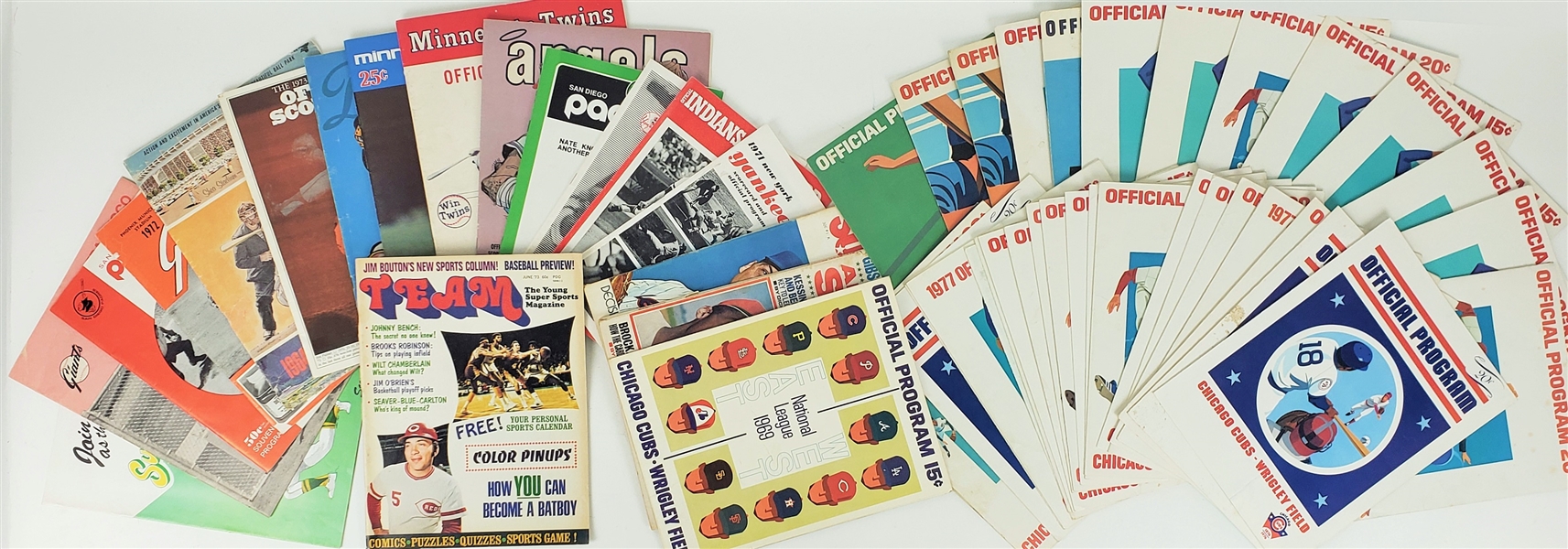 1940s-2000s Baseball Programs, Magazines, Score Cards, Yearbooks (Lot of 125+)