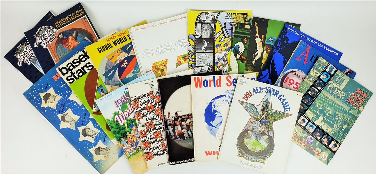 1950s-2000s Official Baseball Programs (Lot of 18)