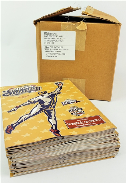 2002 All-Star Futures Game Programs (Lot of 60+)
