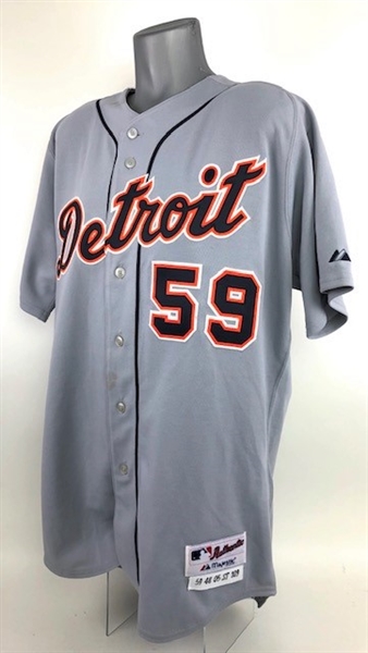 2005 Justin Verlander Detroit Tigers Signed Road Jersey (MEARS A10/JSA)