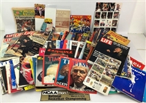 1920s-2000s Basketball, Baseball, Hockey, Football Magazines, Programs, Schedules & more (Lot of 200+) 1982 Jordan Final Four Ticket Stub