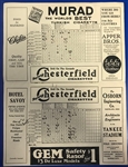 1923 (June 12) New York Yankees Cleveland Indians Scored Yankee Stadium Game Program w/ Babe Ruth Home Run