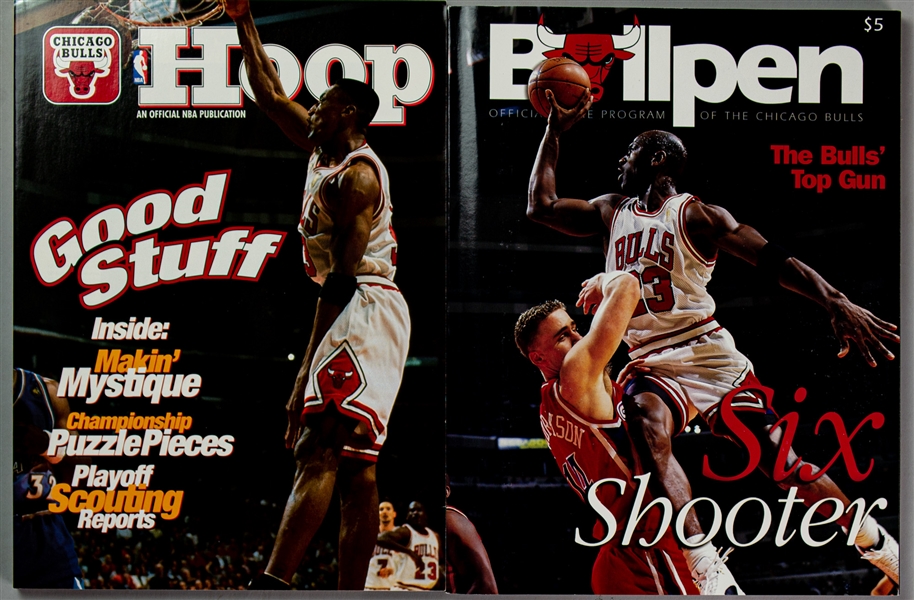1997-98 Chicago Bulls United Center Game Programs - Lot of 2