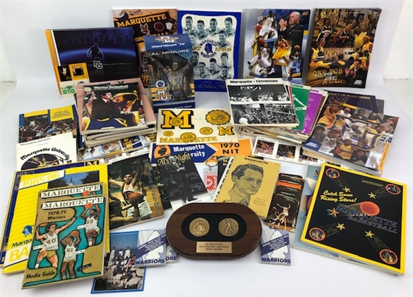 1960s-2000s Marquette Warriors Basketball Media Guides, Books, Schedules and more (Lot of 50+)
