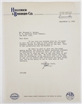 1941 Hillerich & Bradsby Co. Louisville Slugger Bats Shipment Letter 