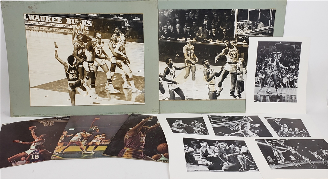 1970s-1980s Milwaukee Bucks Photos & more (Lot of 15+)