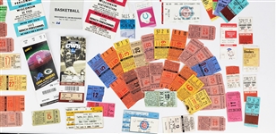 1960s-2000s Baseball, Basketball, & Football Ticket Stubs Including Milwaukee Brewers, Milwaukee Bucks & more (Lot of 100+)