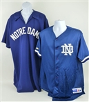 1990s-2000s Notre Dame Fighting Irish Baseball Jerseys - Lot of 2 (MEARS LOA)