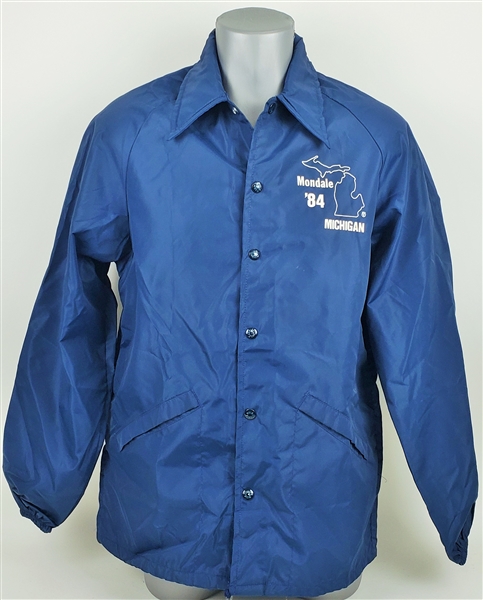 1984 Walter Mondale Michigan Presidential Campaign Windbreaker Jacket