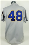 1987-91 Milwaukee Brewers #48 Batting Practice Jersey (MEARS LOA)