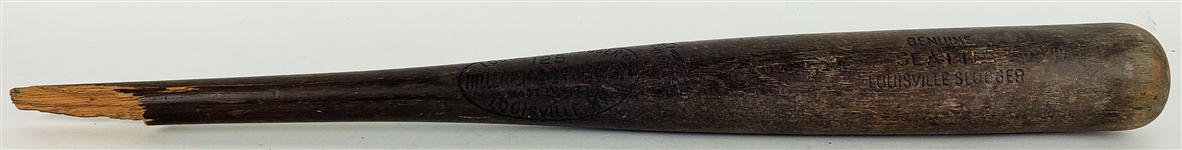 1969 Seattle Pilots H&B Louisville Slugger Professional Model Bat Section (MEARS LOA)