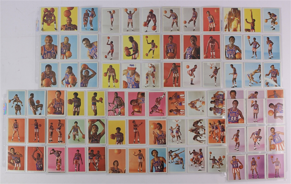 1971 Harlem Globetrotters Fleer Basketball Trading Cards - Complete Set of 84