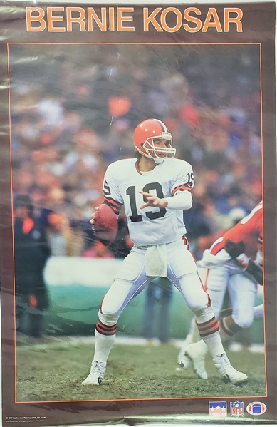 1987 Bernie Kosar Cleveland Browns 23 x 34 Poster 