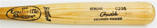 1995-98 Larry Walker Colorado Rockies Louisville Slugger Professional Model Game Used Bat (MEARS A9) 