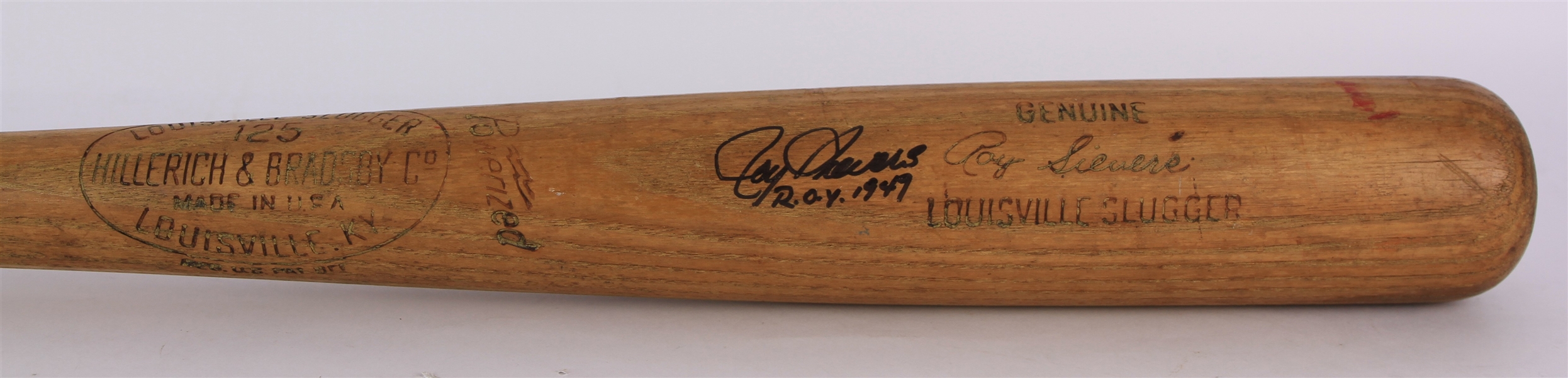 1961-64 Roy Sievers White Sox/Phillies/Senators Signed H&B Louisville Slugger Professional Model Game Used Bat (MEARS A8/JSA)