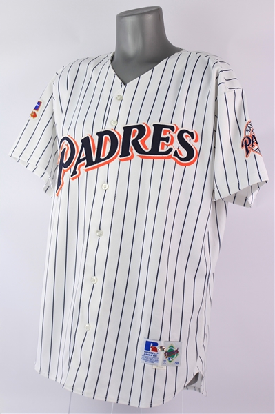 1997 Tony Gwynn San Diego Padres Signed Game Worn Home Jersey (MEARS A10/JSA) NL Batting Crown Season