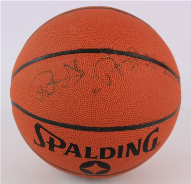 2000s Patrick Ewing New York Knicks Signed Basketball (JSA)
