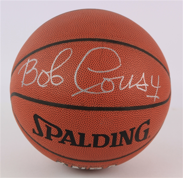 1999 Bob Cousy Boston Celtics Signed Basketball (JSA)
