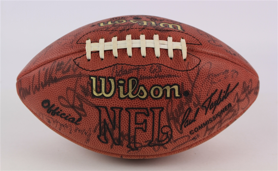 1996 Green Bay Packers Super Bowl Champions Team Signed ONFL Tagliabue Football w/ 40 Signatures Including Brett Favre, Reggie White, Mike Holmgren & More (JSA) 