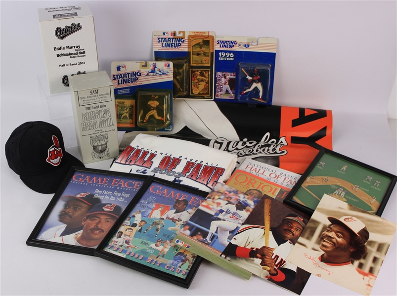 1980s-2000s Eddie Murray Baltimore Orioles Memorabilia Collection - Lot of 100s w/ Trading Cards, Autos, MIB Bobbles, Unopened Cards & More (JSA)