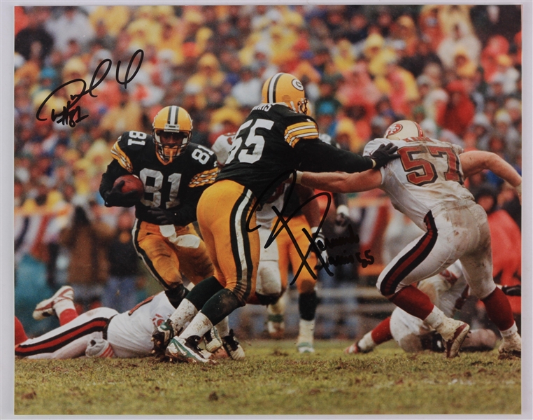 1996 Desmond Howard Bernardo Harris Green Bay Packers Signed 8" x 10" Photo (JSA)