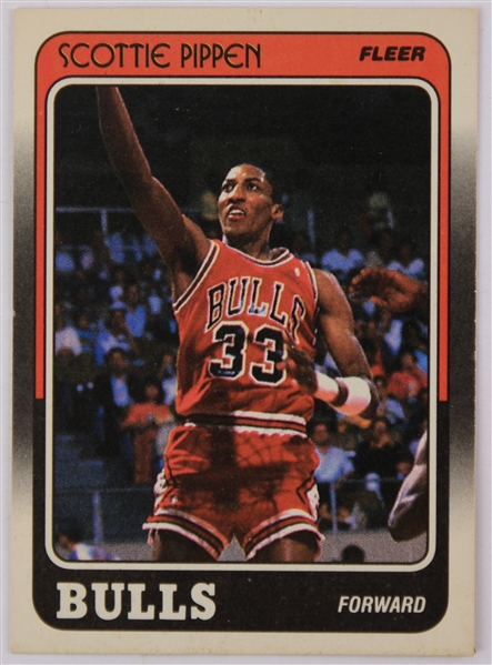 1988 Scottie Pippen Chicago Bulls Fleer #20 Rookie Trading Card