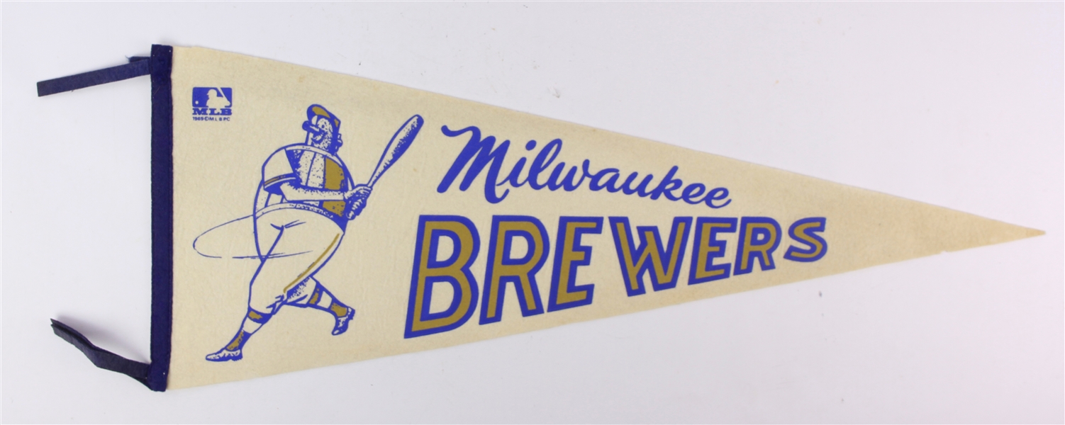 1970 Milwaukee Brewers Inaugural Season 29" Full Size Pennant 
