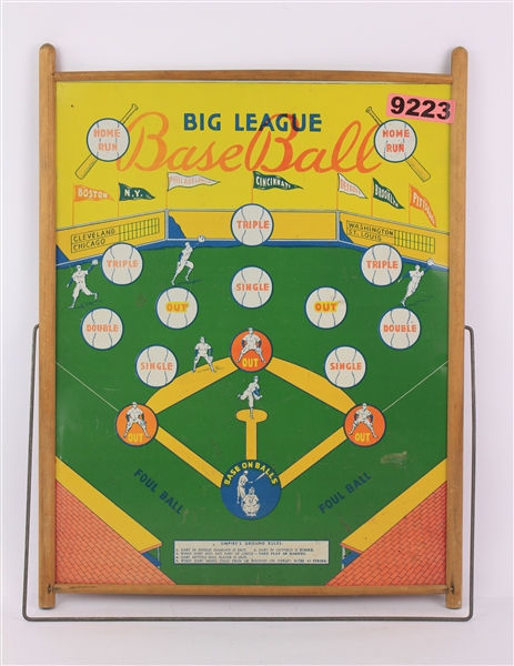 1960s Big League Baseball & Safe-T-Dart Electro 16" x 21" Two Sided Magnetic Game Board