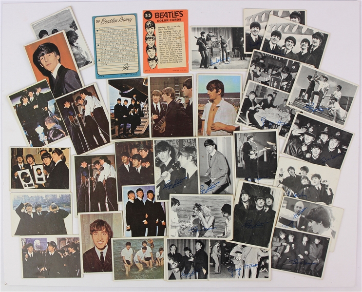 1964 The Beatles Topps Trading Cards - Lot of 40+
