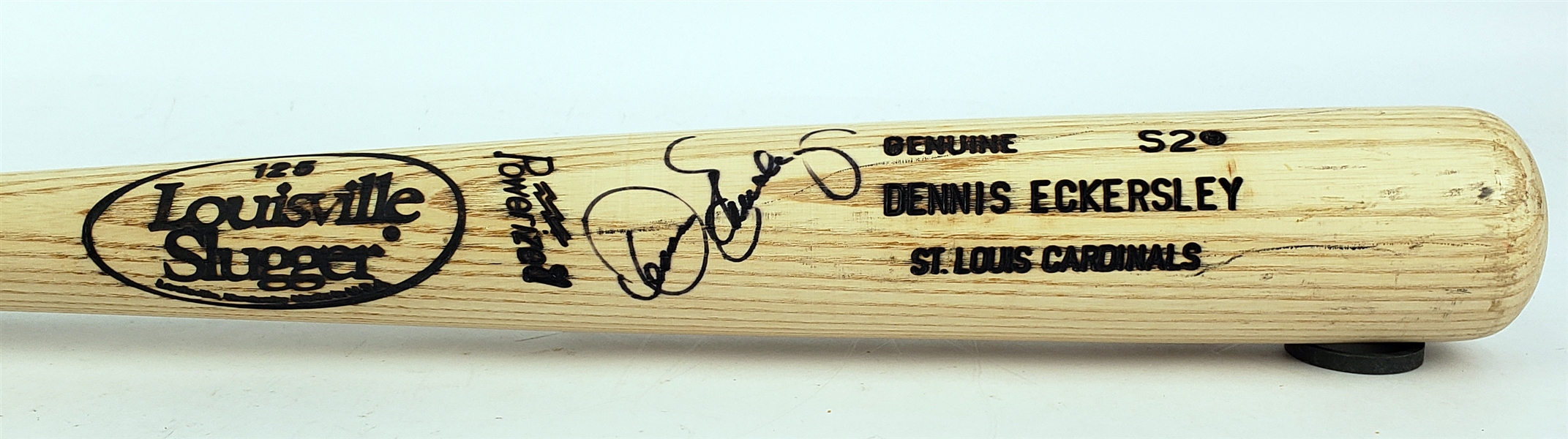 1996-97 Dennis Eckersley St. Louis Cardinals Signed Louisville Slugger Professional Model Bat (MEARS A5/JSA)