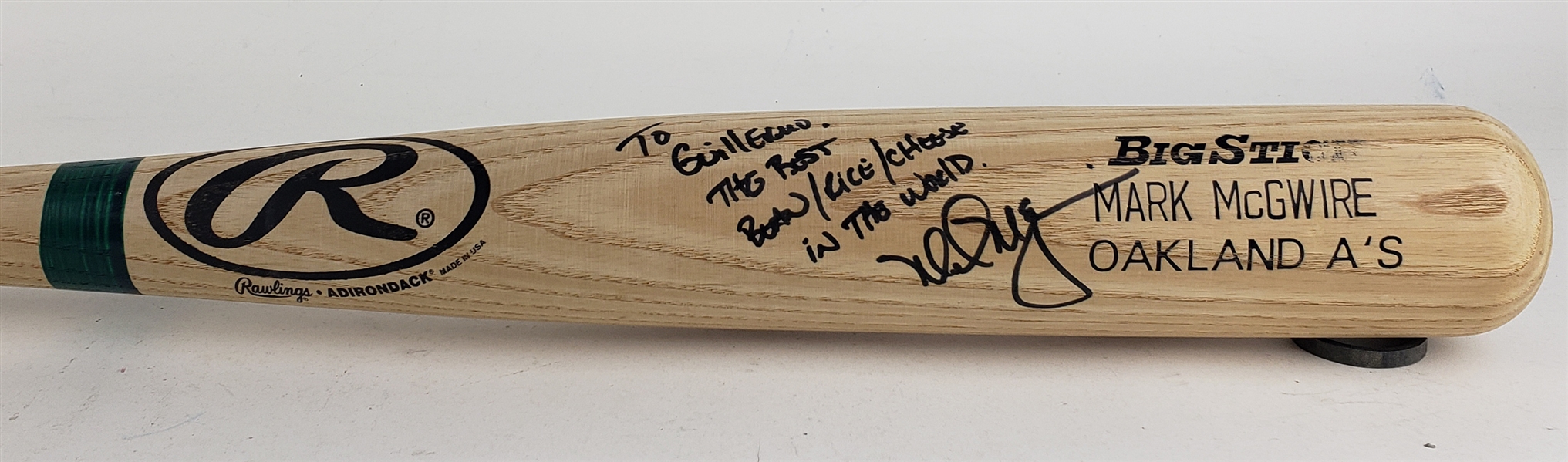 1997 Mark McGwire Oakland Athletics Signed Rawlings Adirondack Bat (JSA)