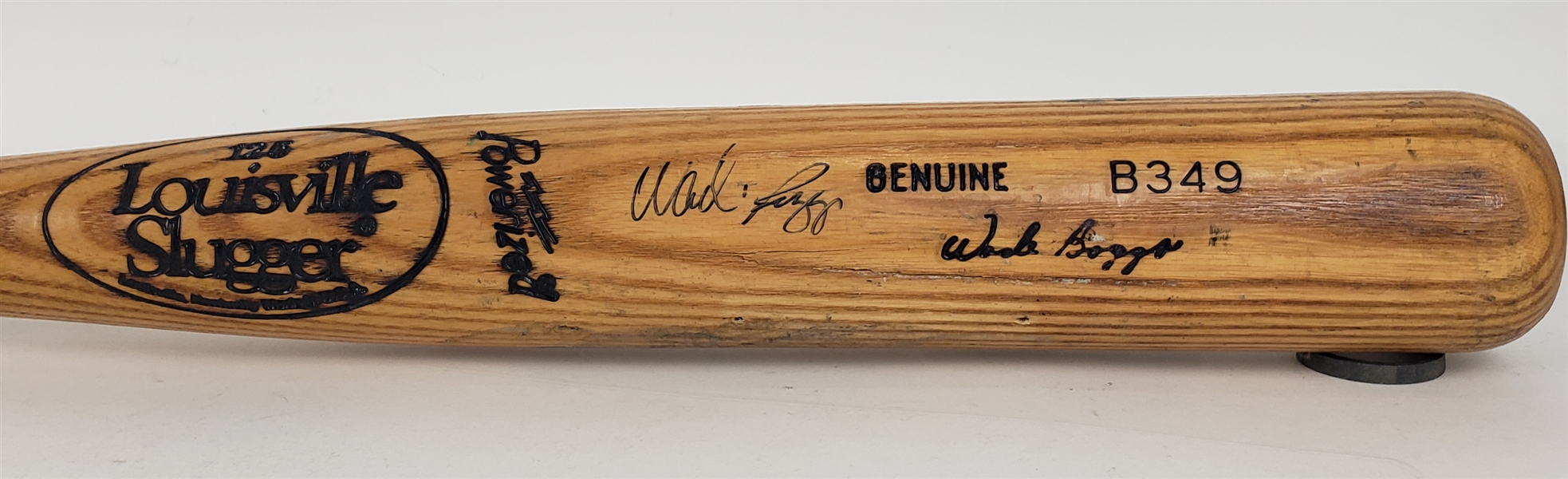 1990 Wade Boggs Boston Red Sox Signed Louisville Slugger Professional Model Game Used Bat (MEARS A8/JSA)